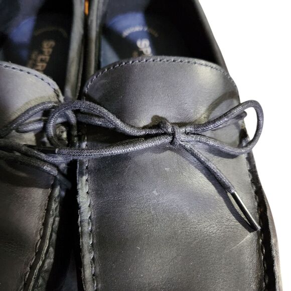 Sperry Top Sider Wave Driver 1-Eye Loafer Mocassin Black Leather Mens Size 11 - Picture 6 of 10